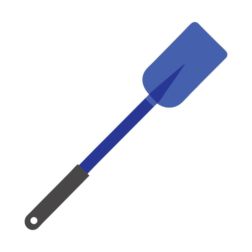 Blue Handle Silicone Spatula vector