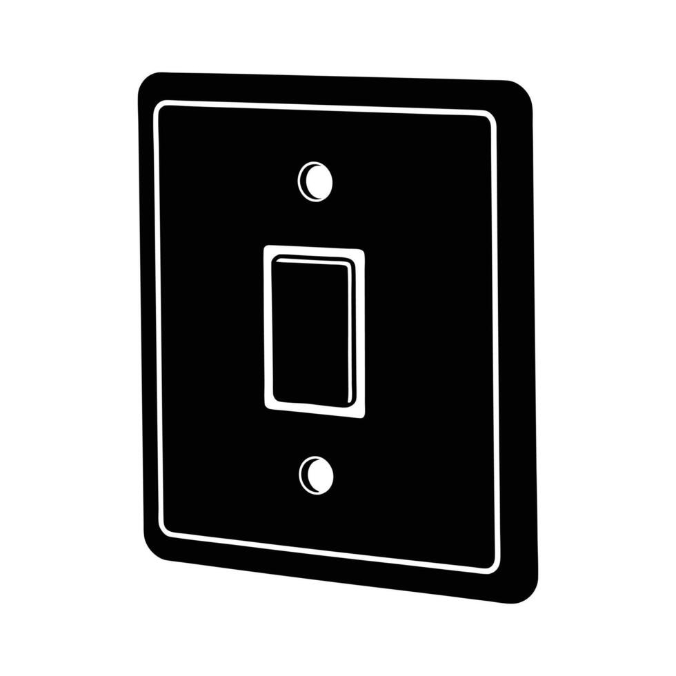 Light Switch Silhouette vector
