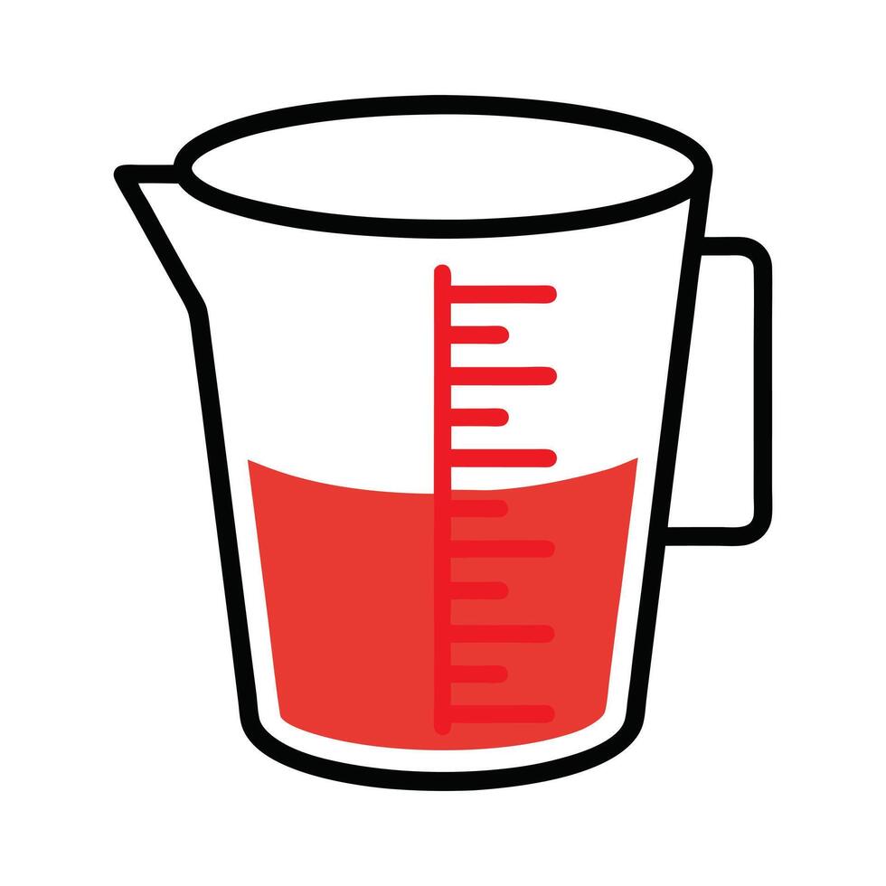 Transparent Measuring Cup vector