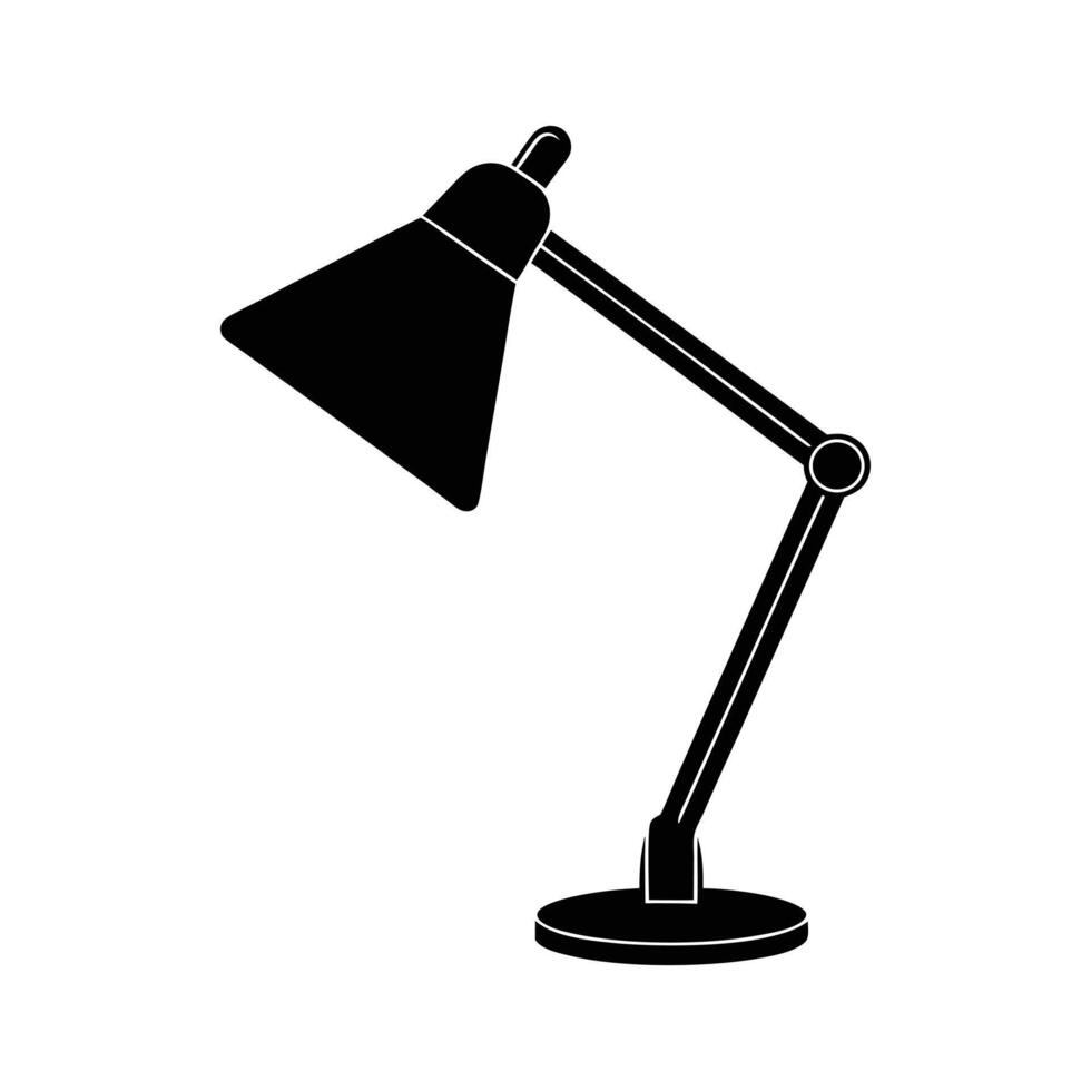 Desk Lamp Silhouette vector