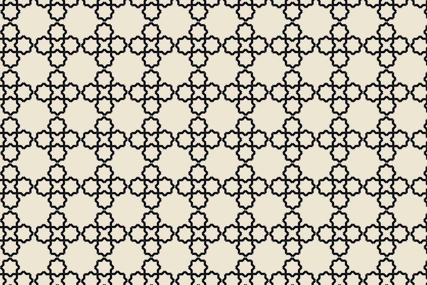 Geometric Star Pattern Seamless Design vector