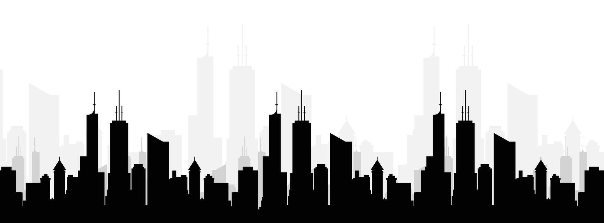 City Skyline Graphic Design Minimalist Illustration for Urban Design and Architecture Audience vector