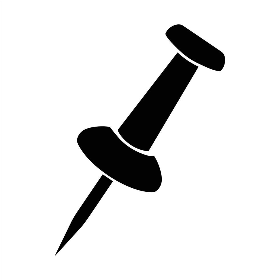 push pin icon vector