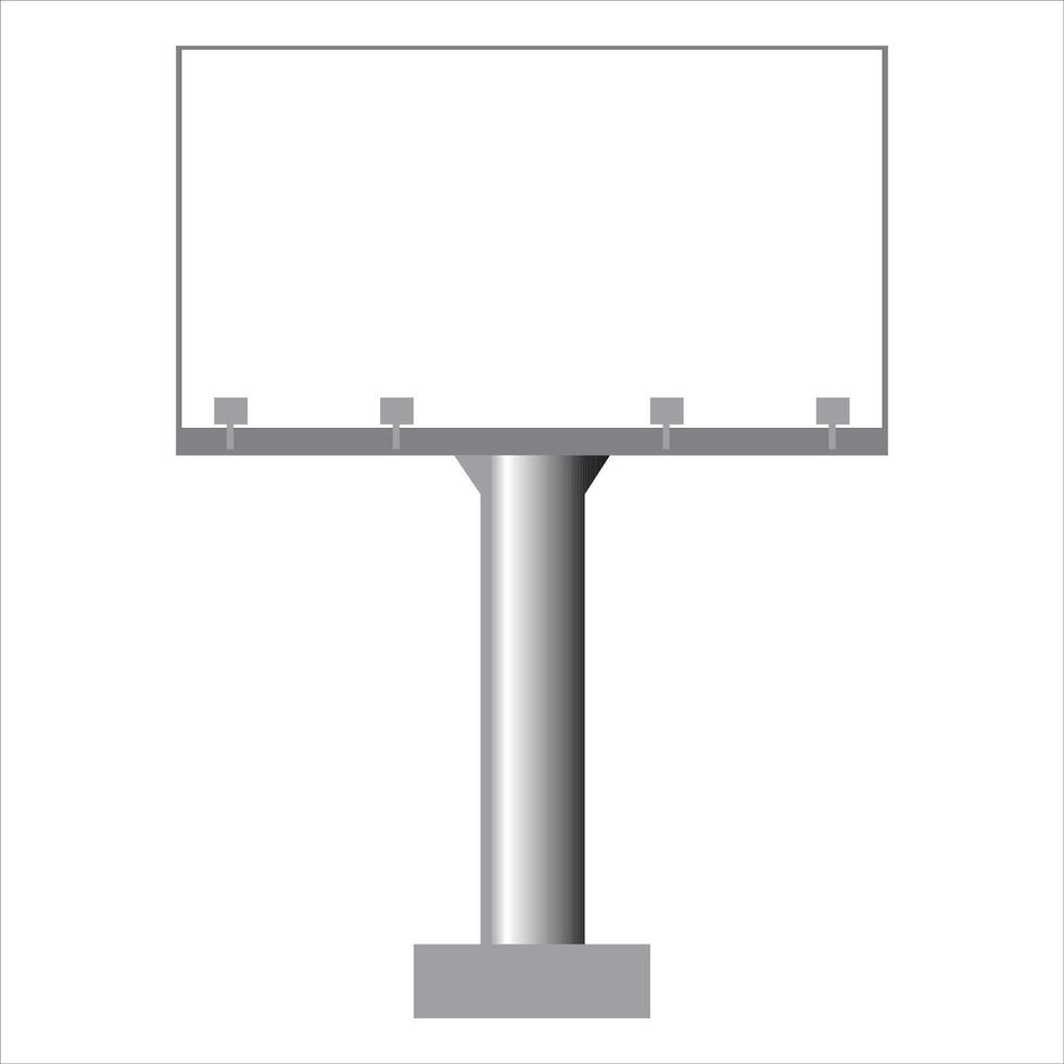 blank billboard mockup vector