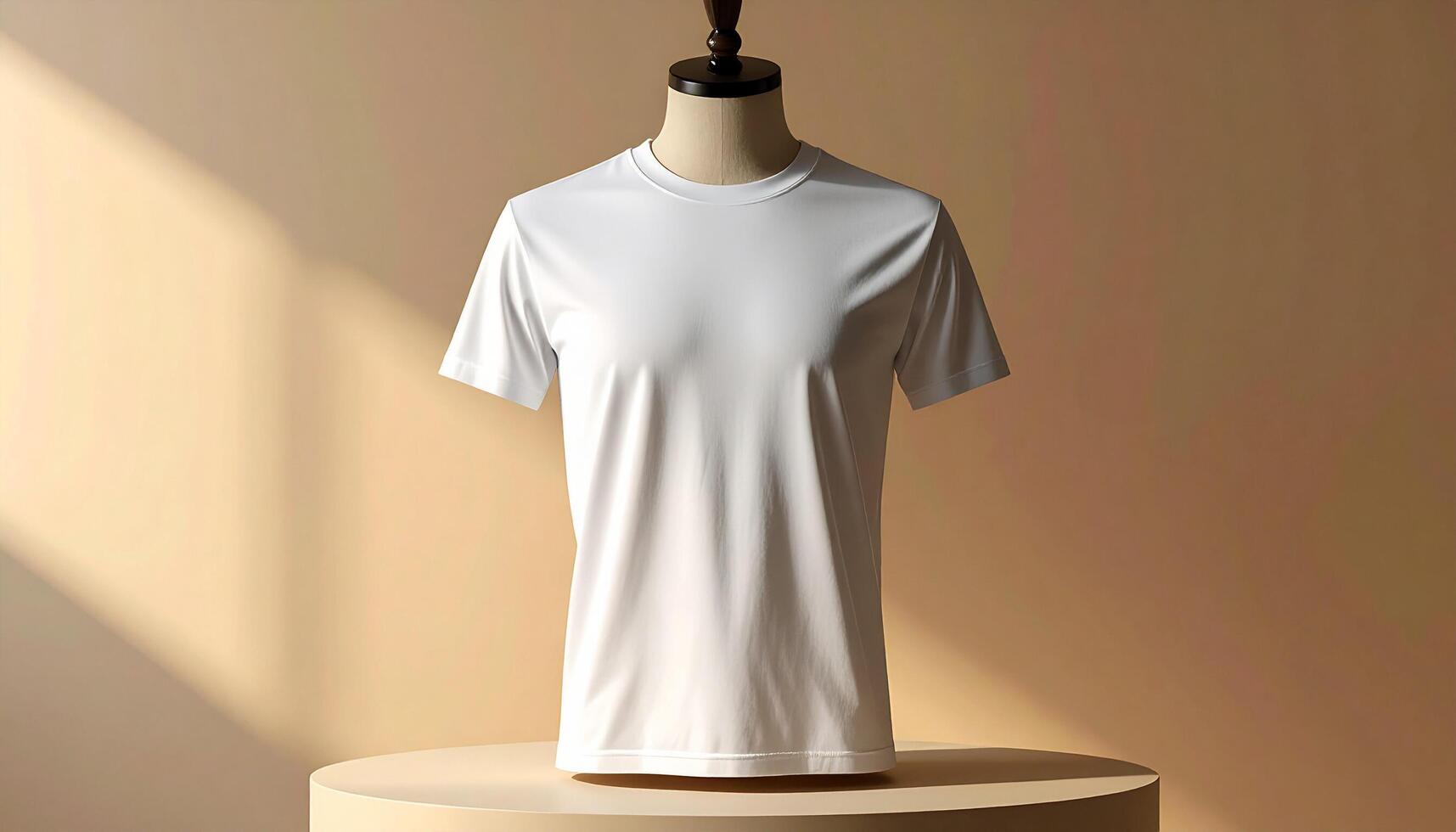 White T-Shirt on Mannequin Bust photo