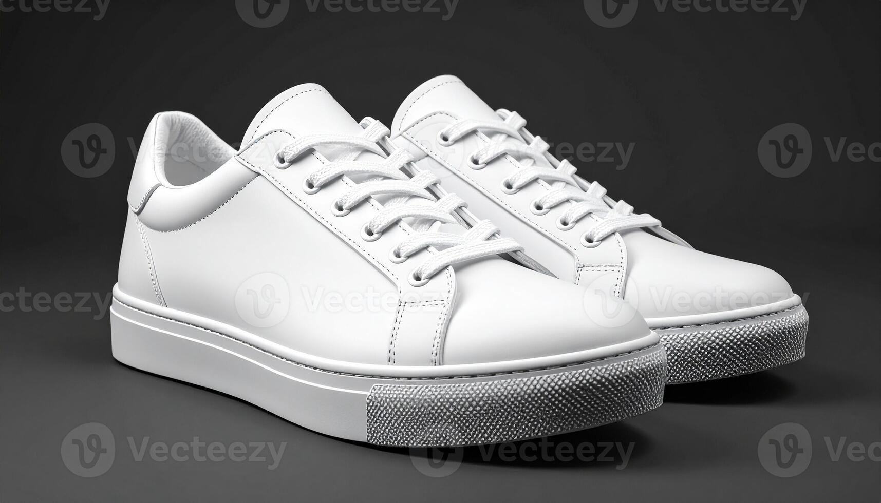 Elegant White Sneakers from Japan on Soft Fabric photo