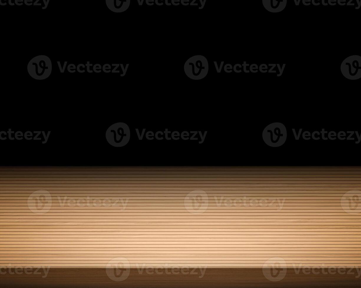 Empty wooden table on dark background Empty Space for display your products15 photo