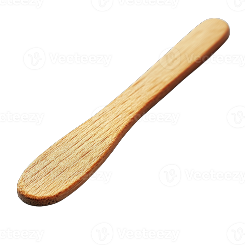 Wooden craft stick for arts and crafts activities on a clear background isolated on transparent background cutout png