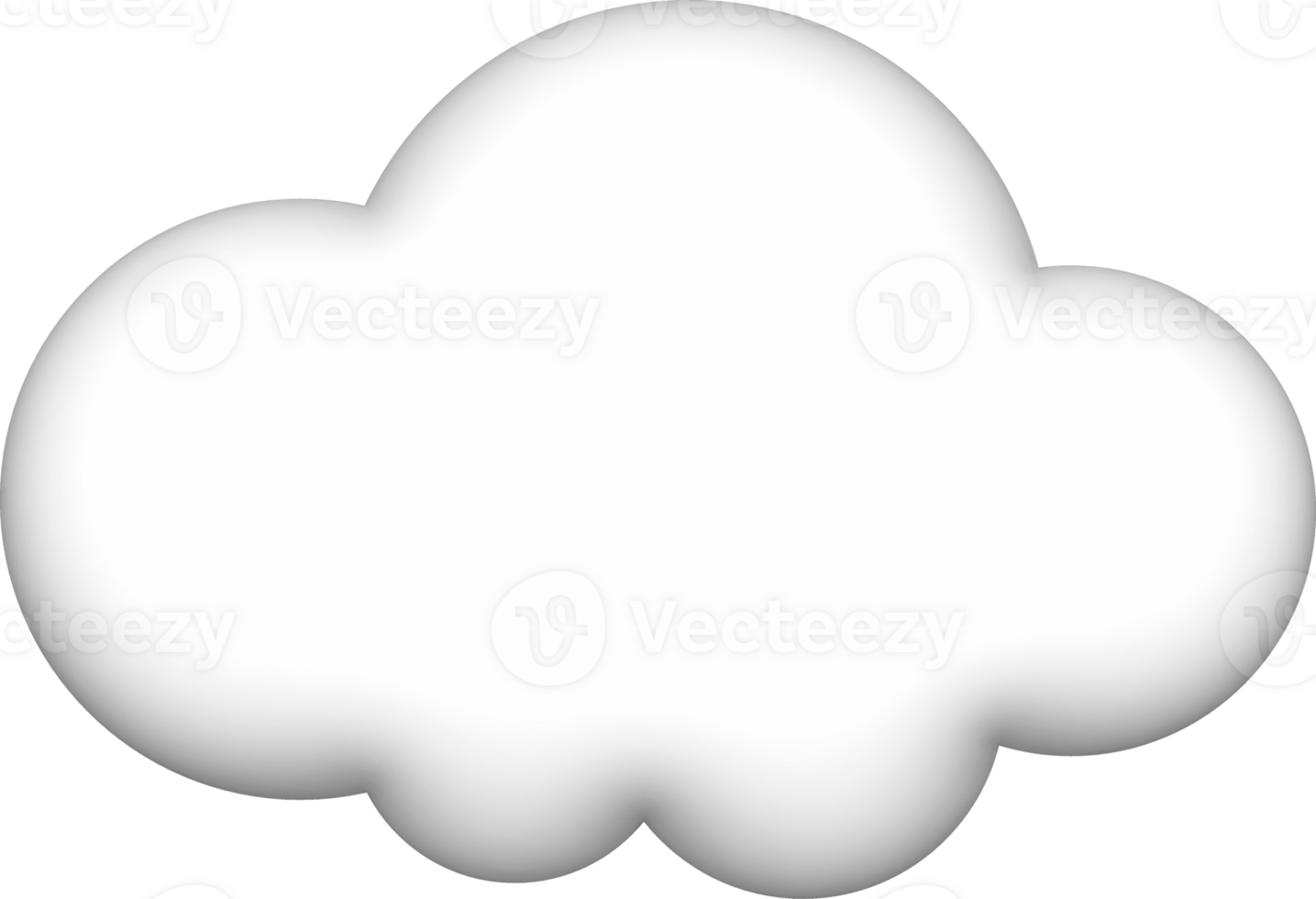 cloud shape 3d, cloud icon cute, emoji cloud for message social png