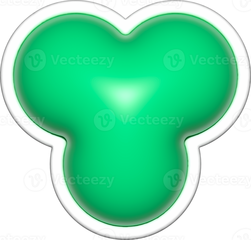 trefoil 3d shapes, geometric basic, simple trefoil shape png