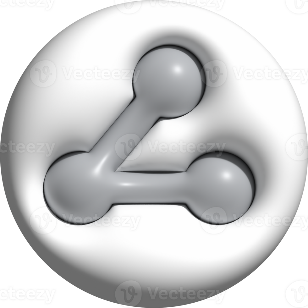 3D share buttons png