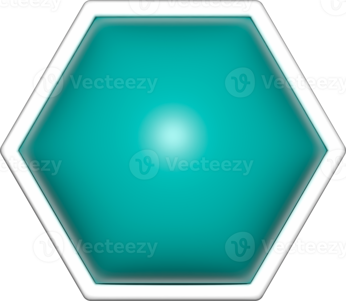 hexagon 3d shapes, geometric basic, simple hexagon shape png
