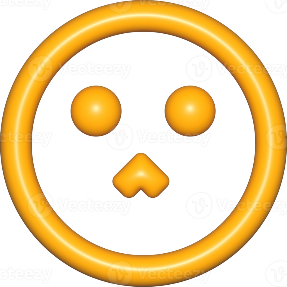 emoji face 3d icons yellow, cute emoji circle face outline shape png