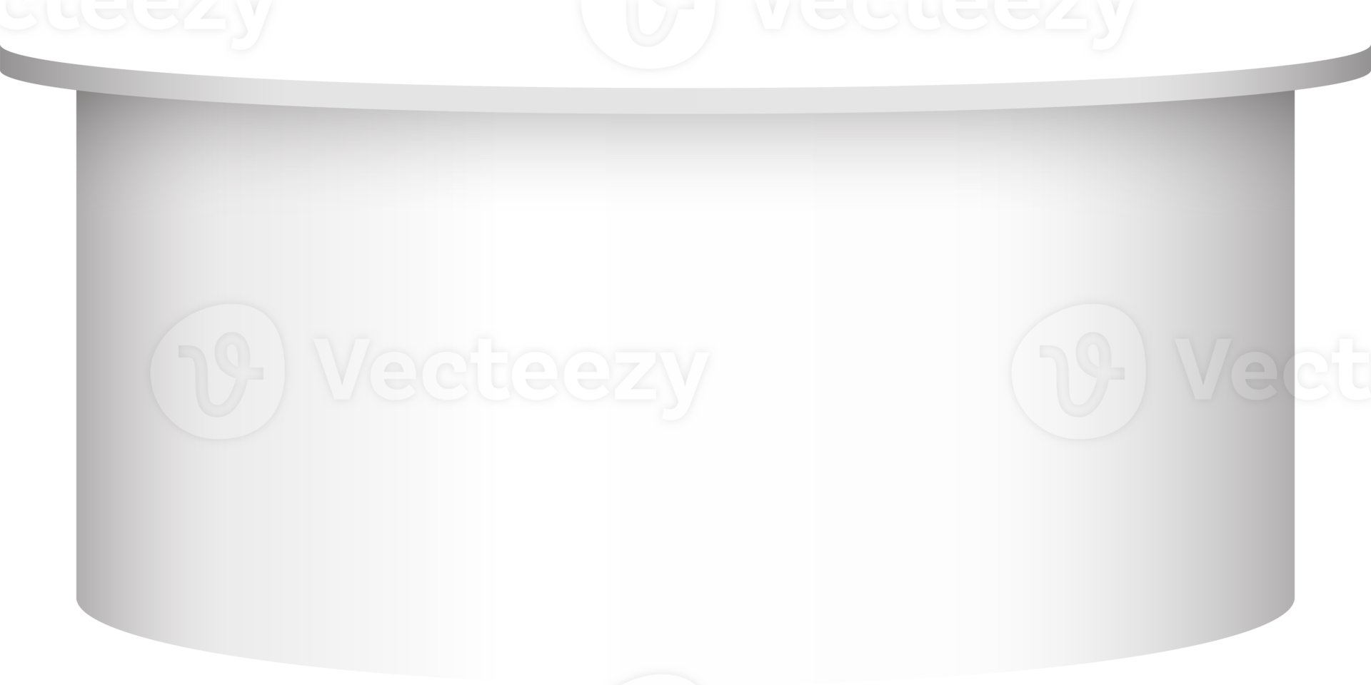 kiosk table white 3d, desk display for a mockup stand show png