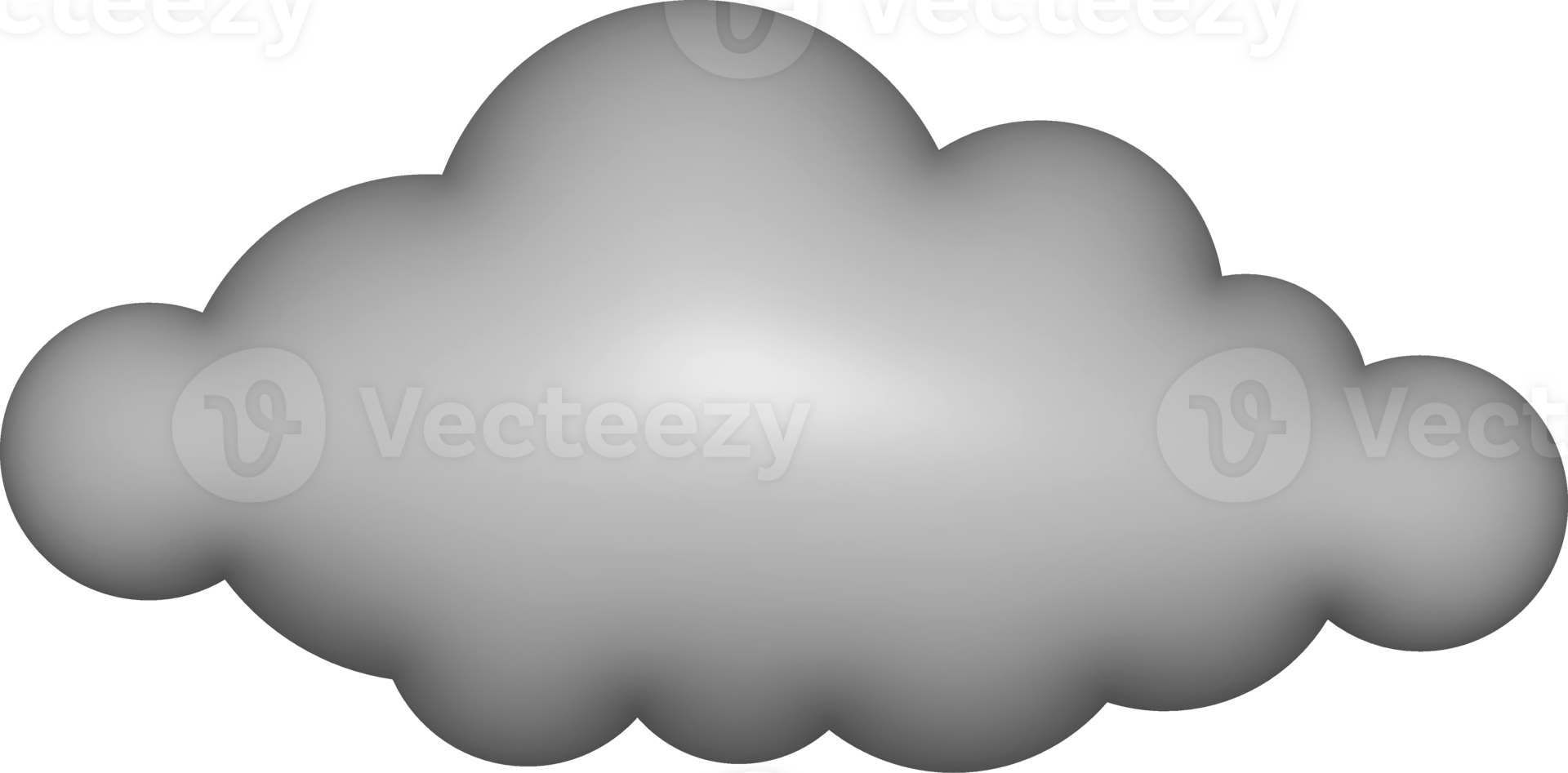 dark cloud shape 3d, gray cloud icon, emoji cloud for message social png