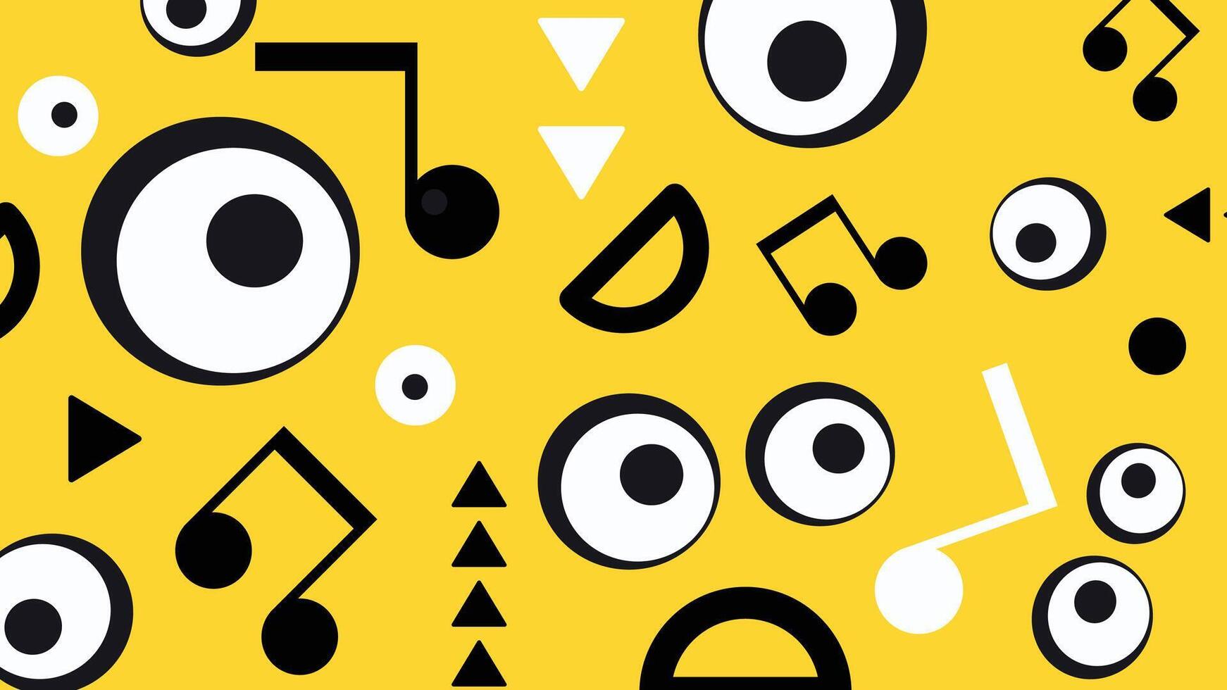 Music Symbols Abstract Background vector