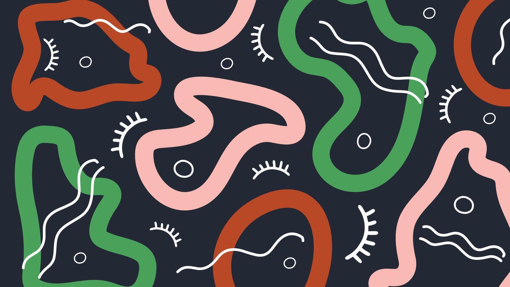 Playful Arrows and Zigzags in Bright Background vector