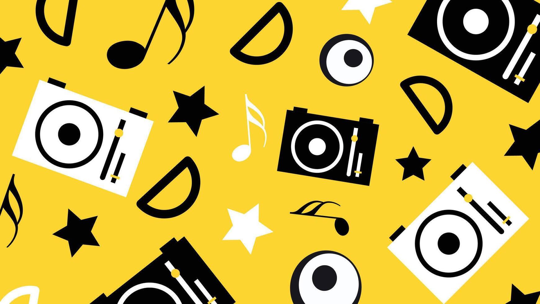 Music Party Graphic Elements Background vector