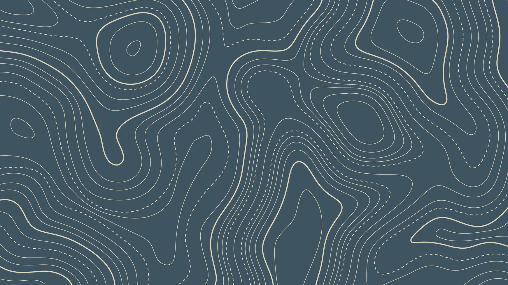 Blue Abstract Contour Drawing Background vector