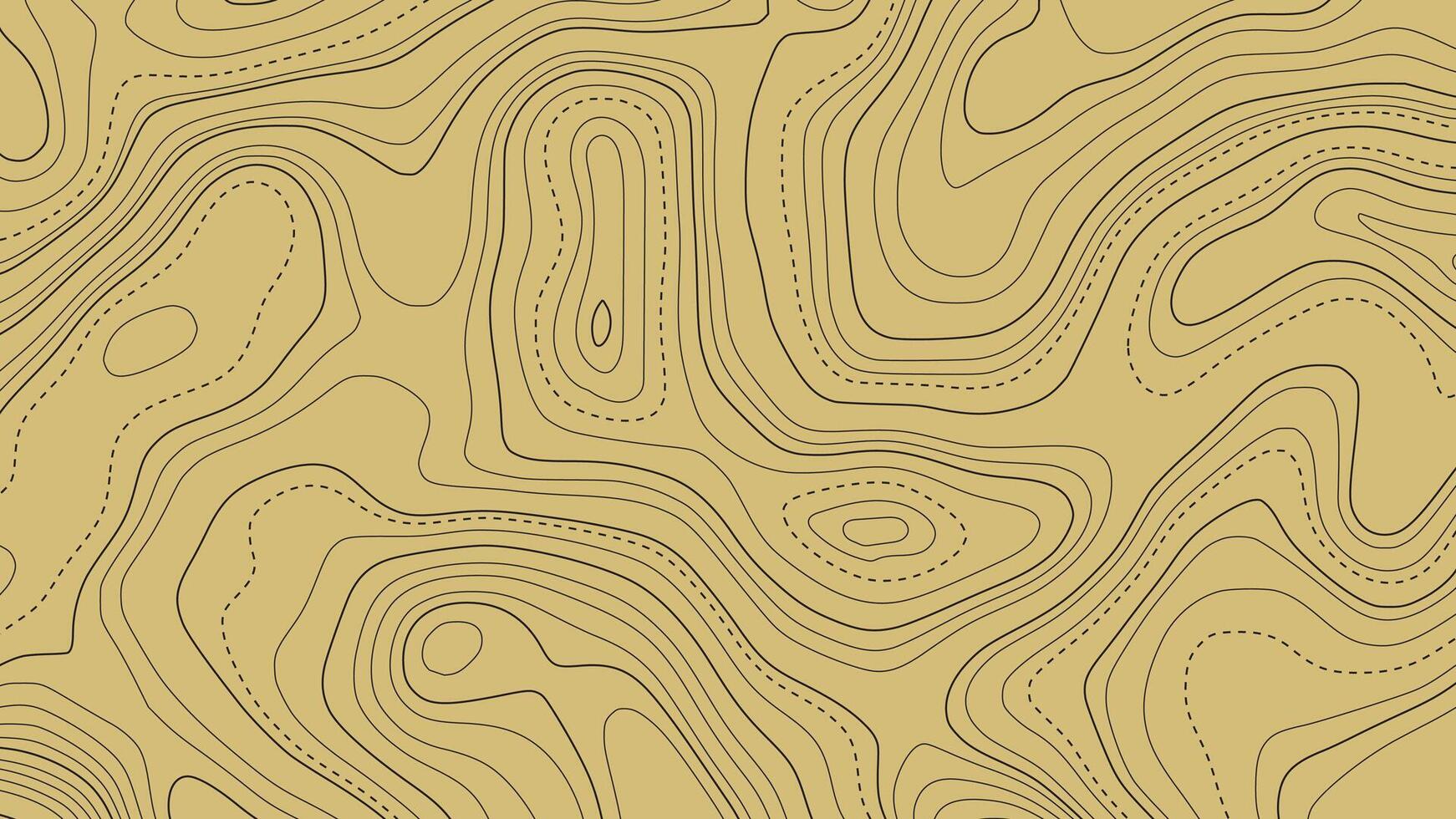 Yellow Topographic Elevation Art Background vector