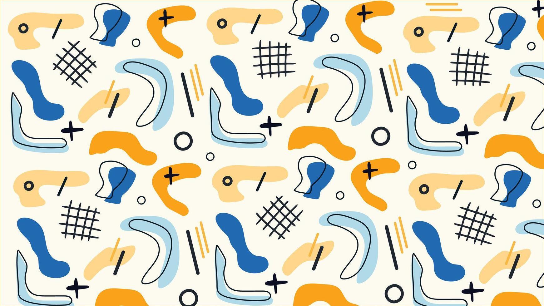 Abstract Blue and Orange Artistic Background vector