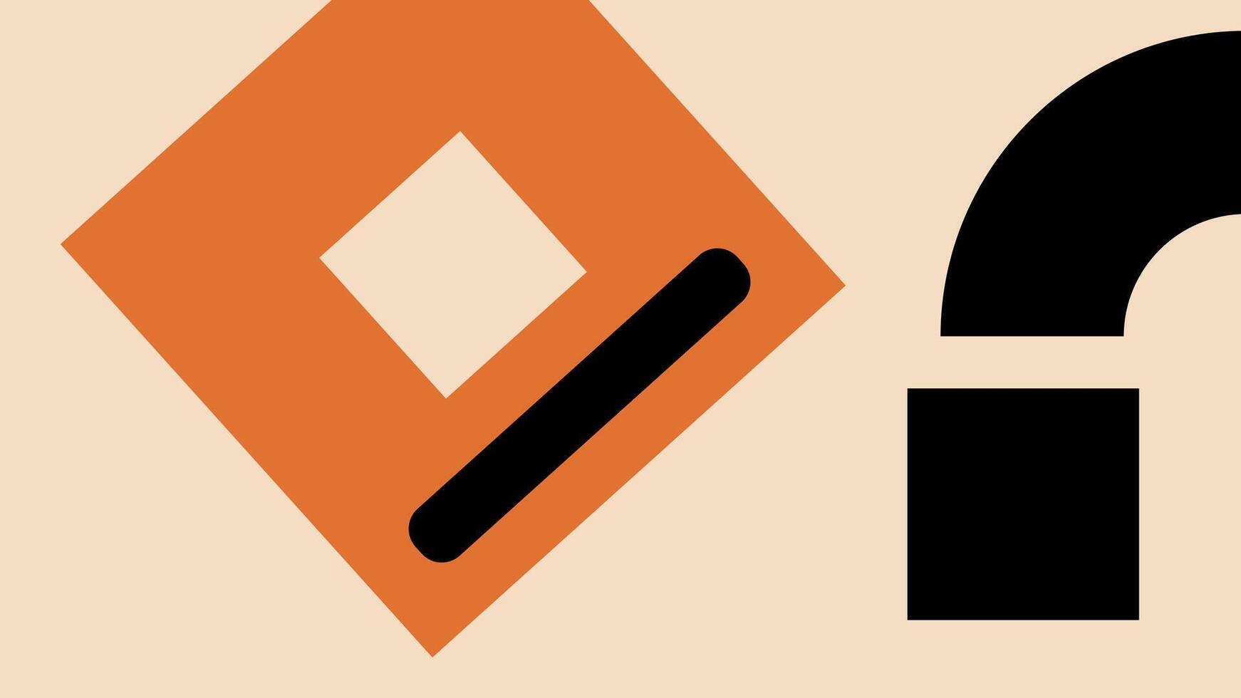 Modern Abstract Illustration Orange Background vector