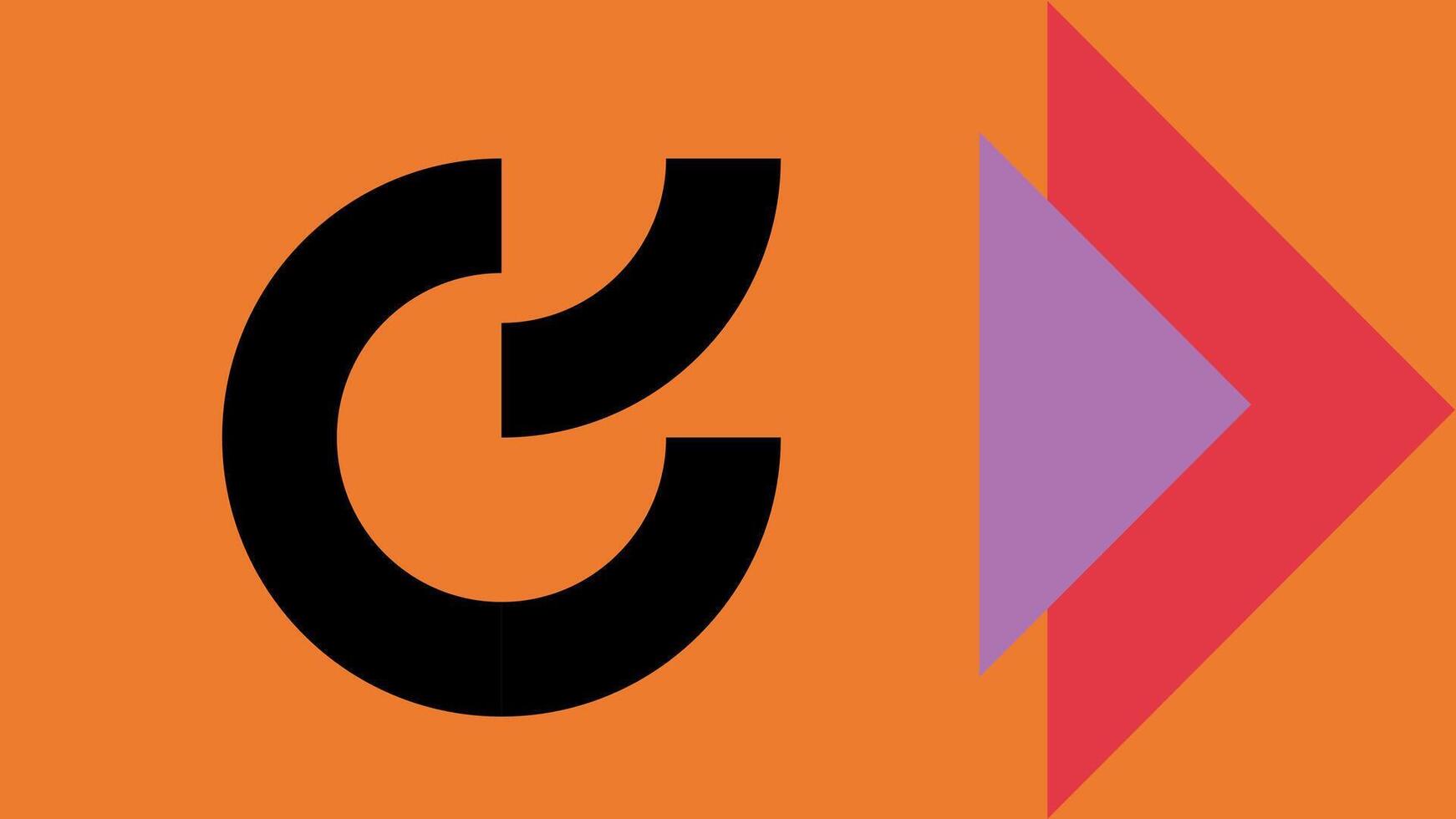 Creative Abstract Geometric Design with Bold vector