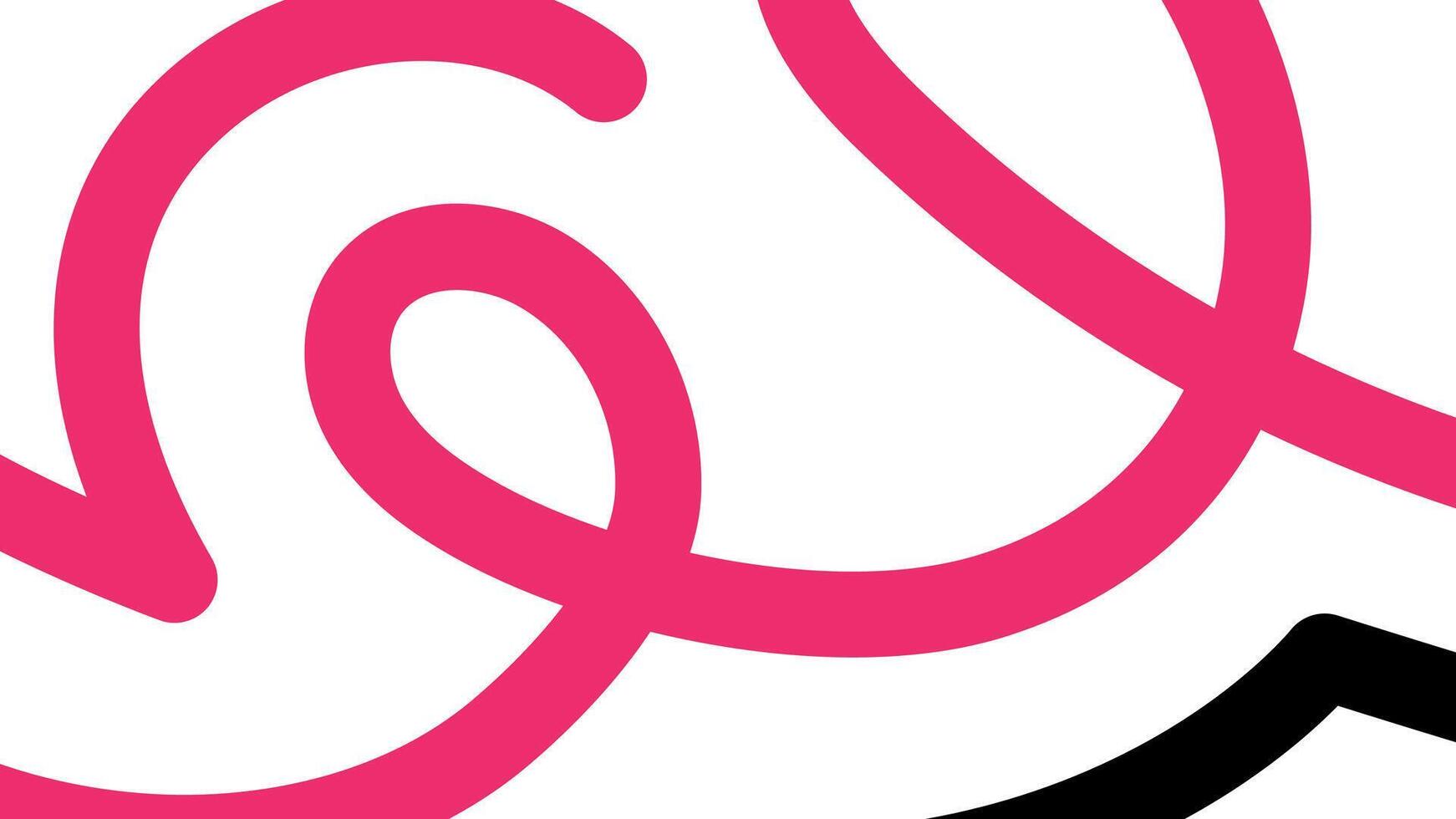 Twisted Abstract Lines on Pink Surface Background vector
