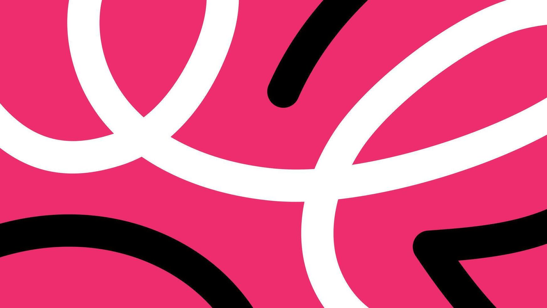 Abstract Bold Swirl Design on Pink Background vector