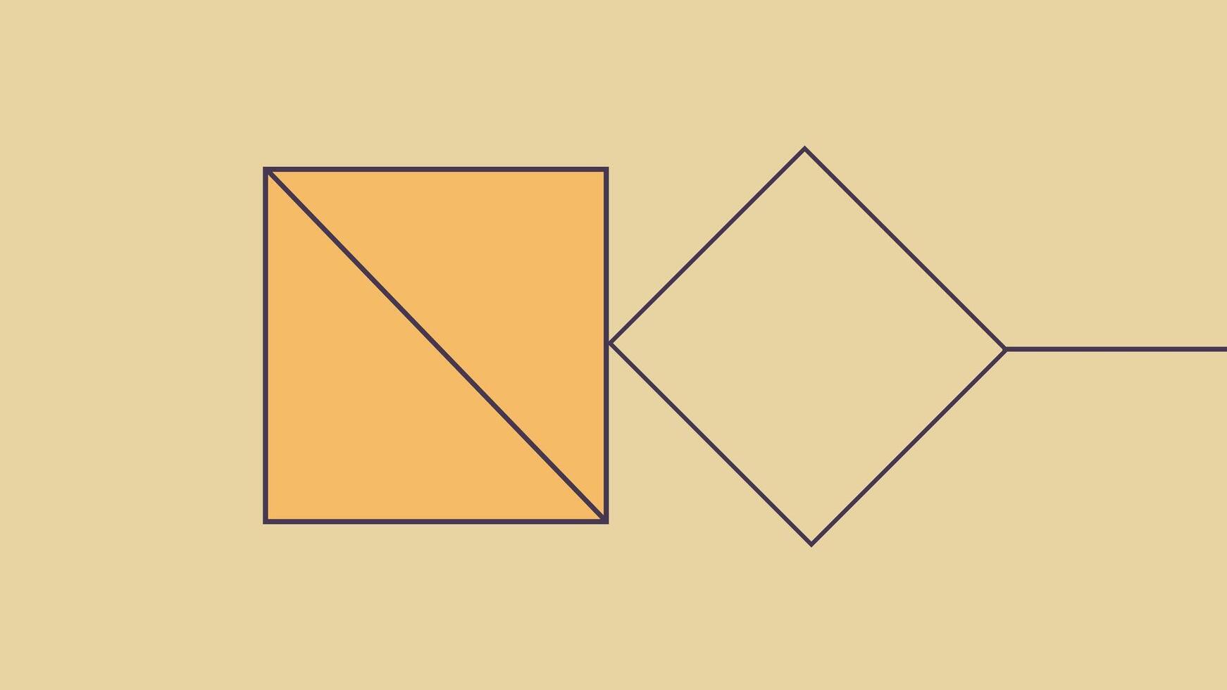 Creative Minimalist Abstract Artwork with Squares vector