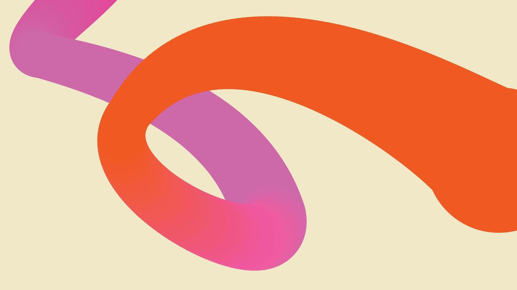 Energetic Curves in Hot Pink and Orange Background vector