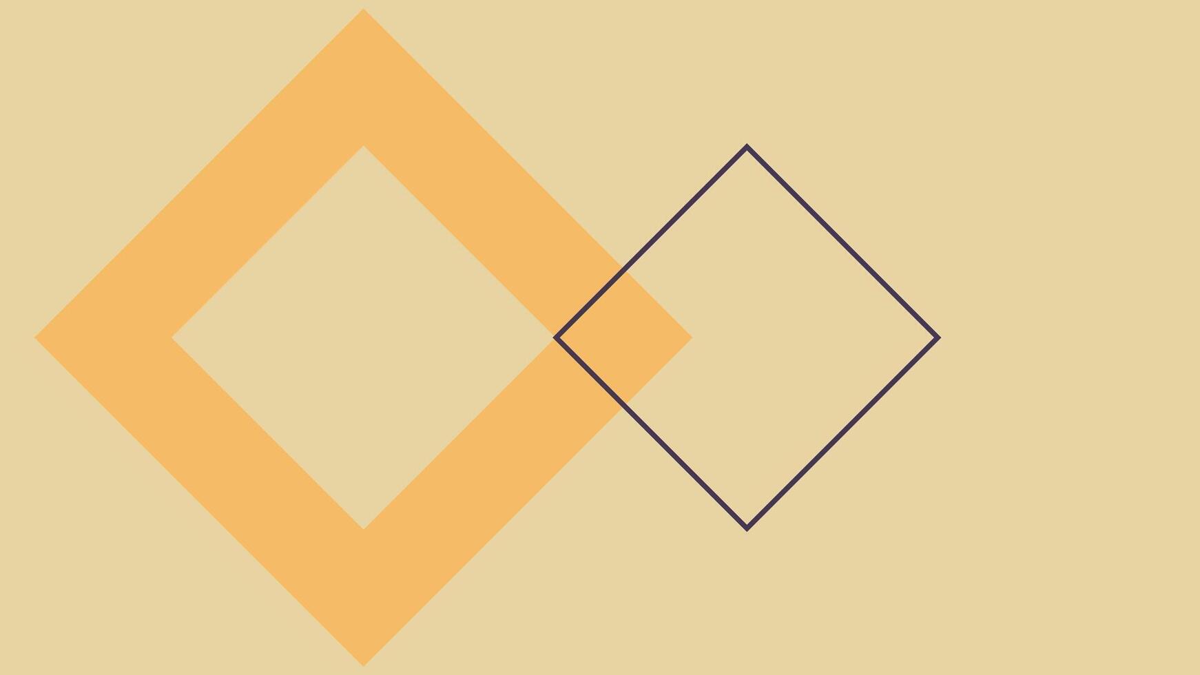 Minimal Abstract Geometric Design with Overlapping vector