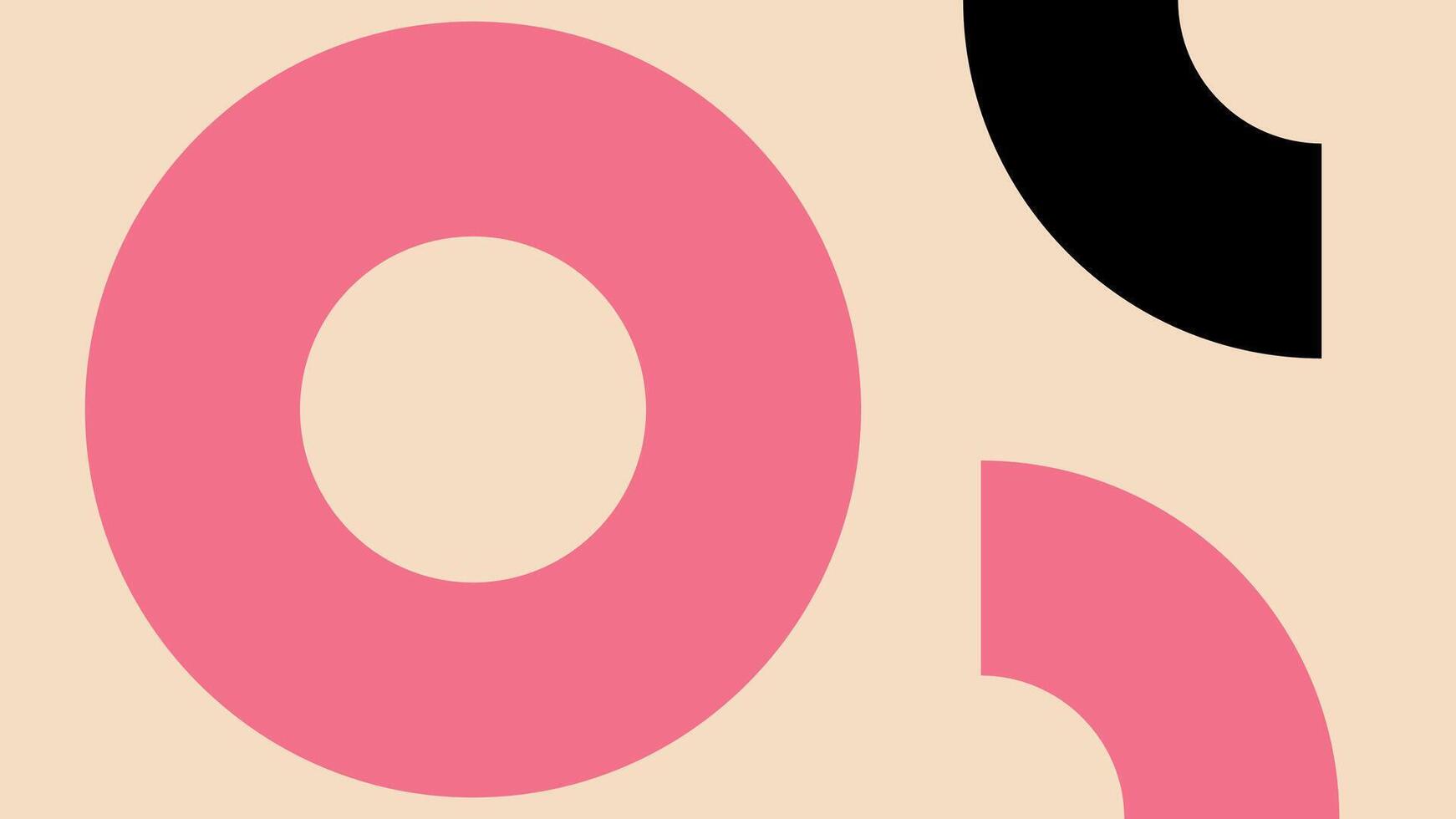 Minimal Abstract Circle Composition Background vector