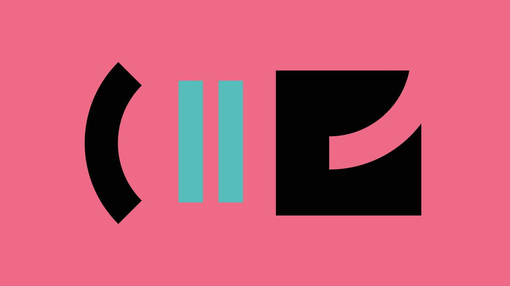 Bold Abstract composition Pink Background vector