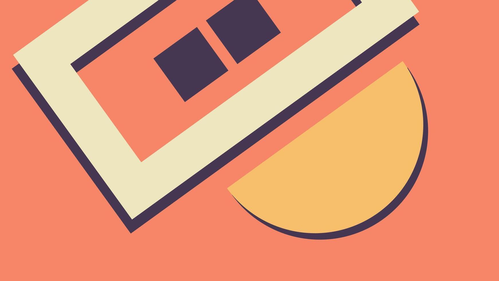 Geometric Abstract Angled Shapes in Modern vector