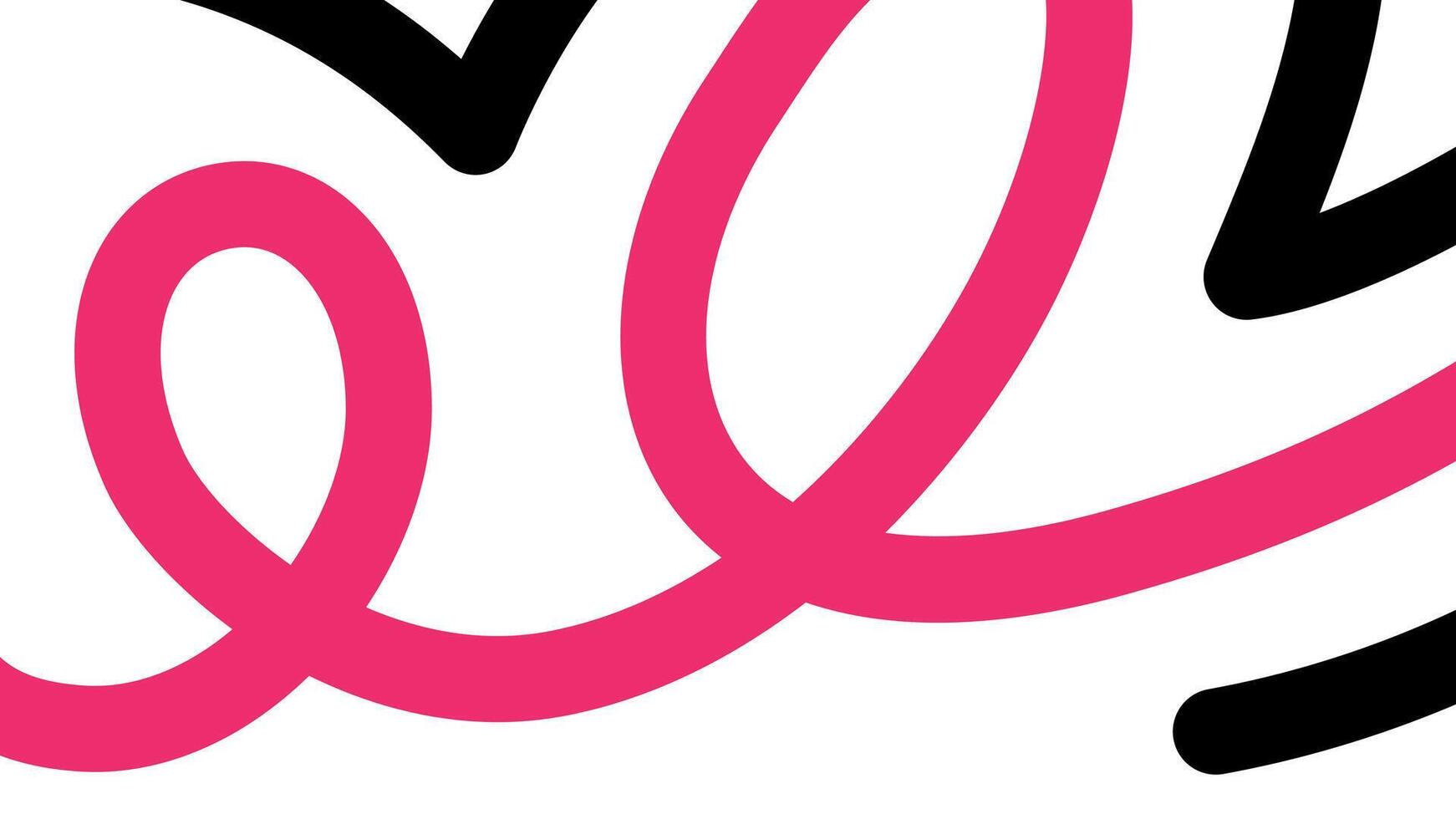 Playful Loop Composition on White Background vector