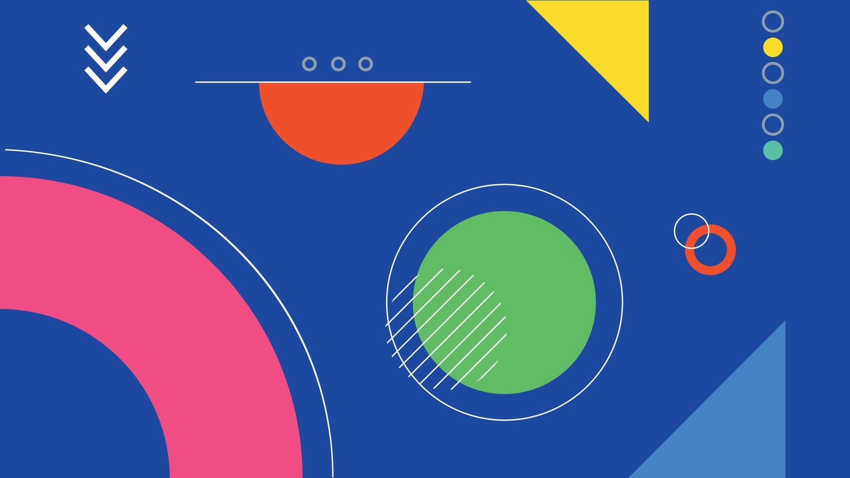 Modern Colorful Abstract Geometric Design vector