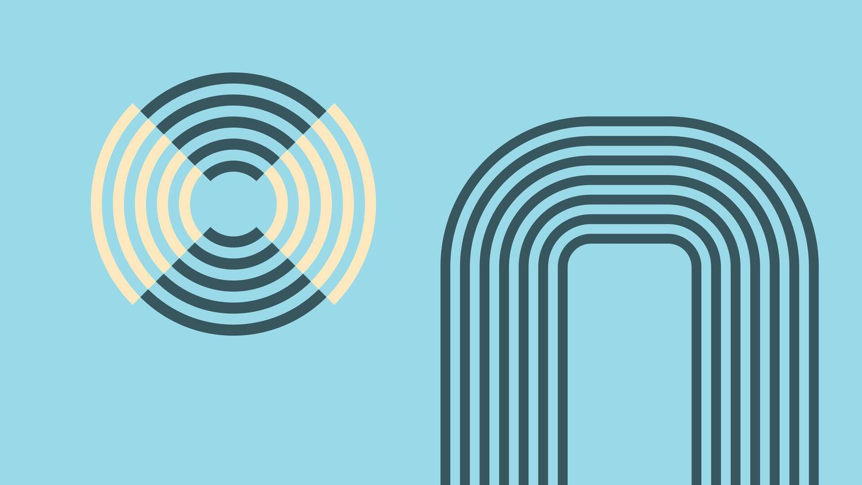 Modern Abstract Minimalist Artwork Background vector