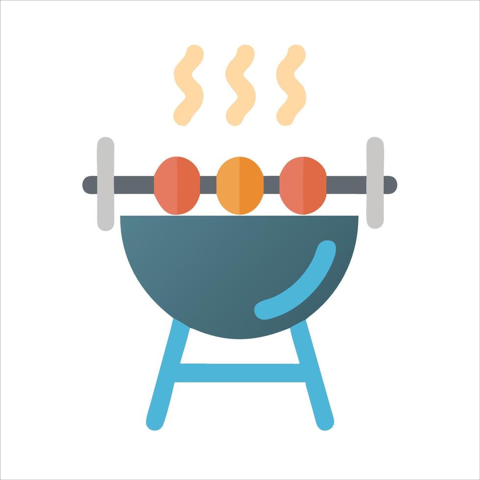 Barbecue grill icon vector