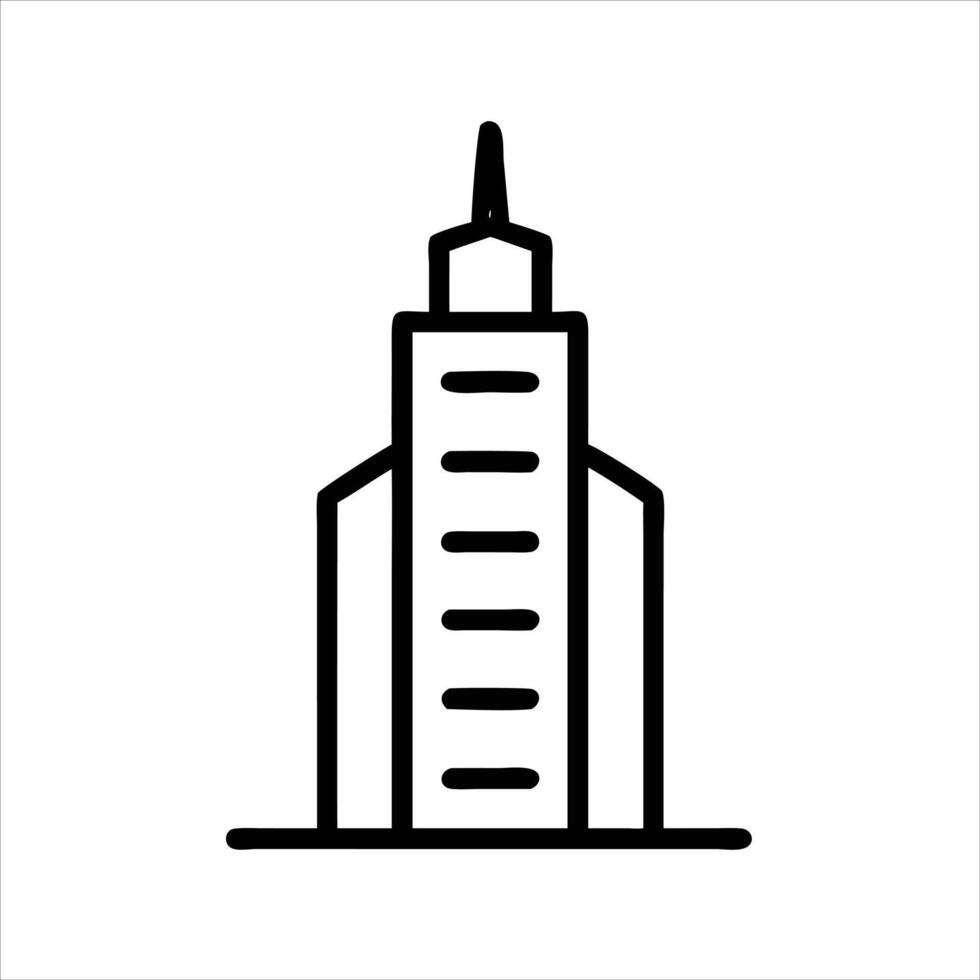 Tower icon sticker vector