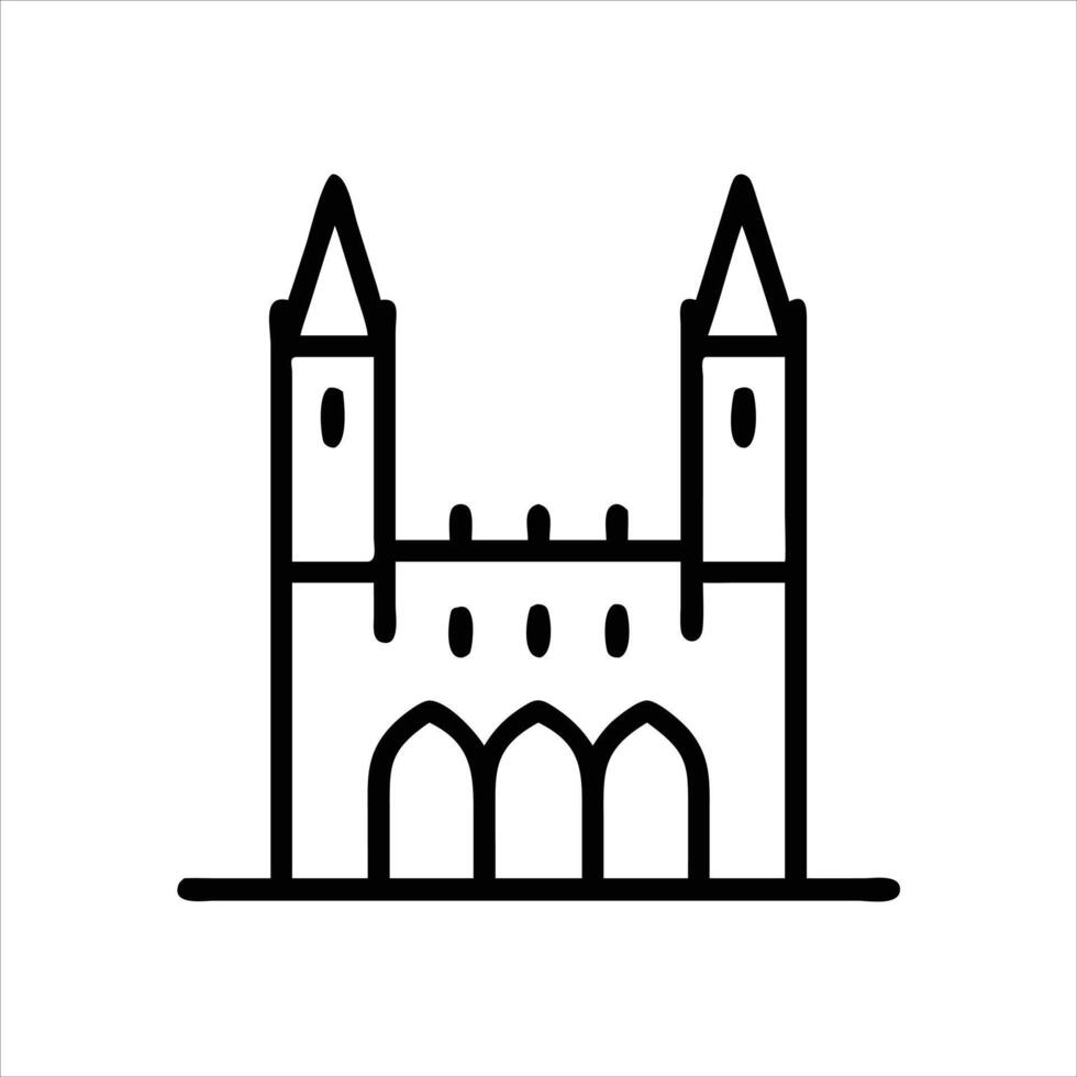 Kingdom icon design black and white vector