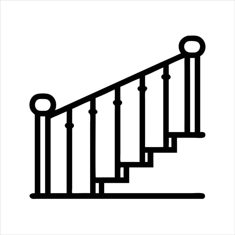 Stair icon concept vector