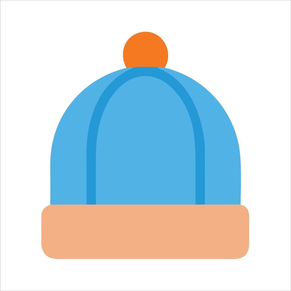 Wool cap icon vector