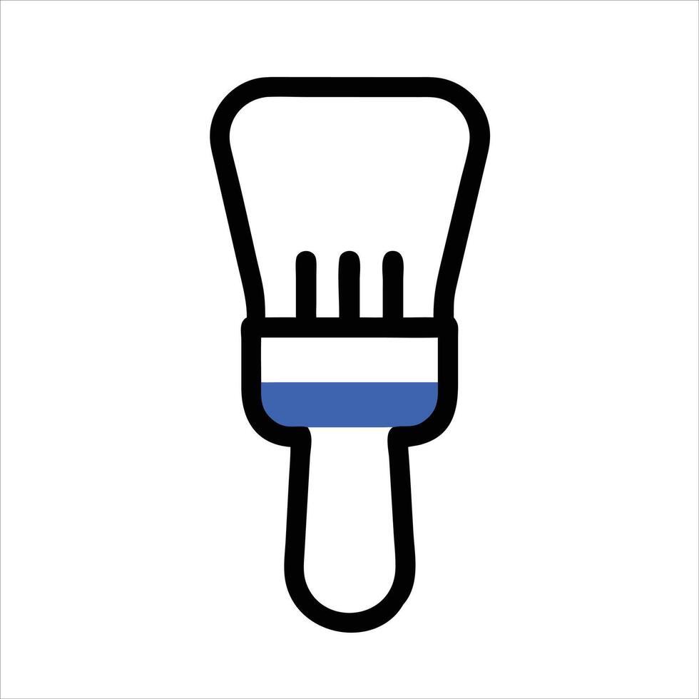 Flat brush object icon design vector