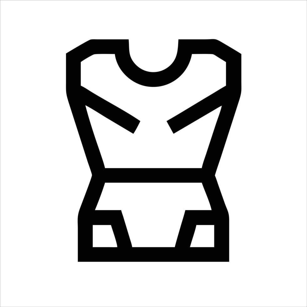 Vest icon design black and white vector