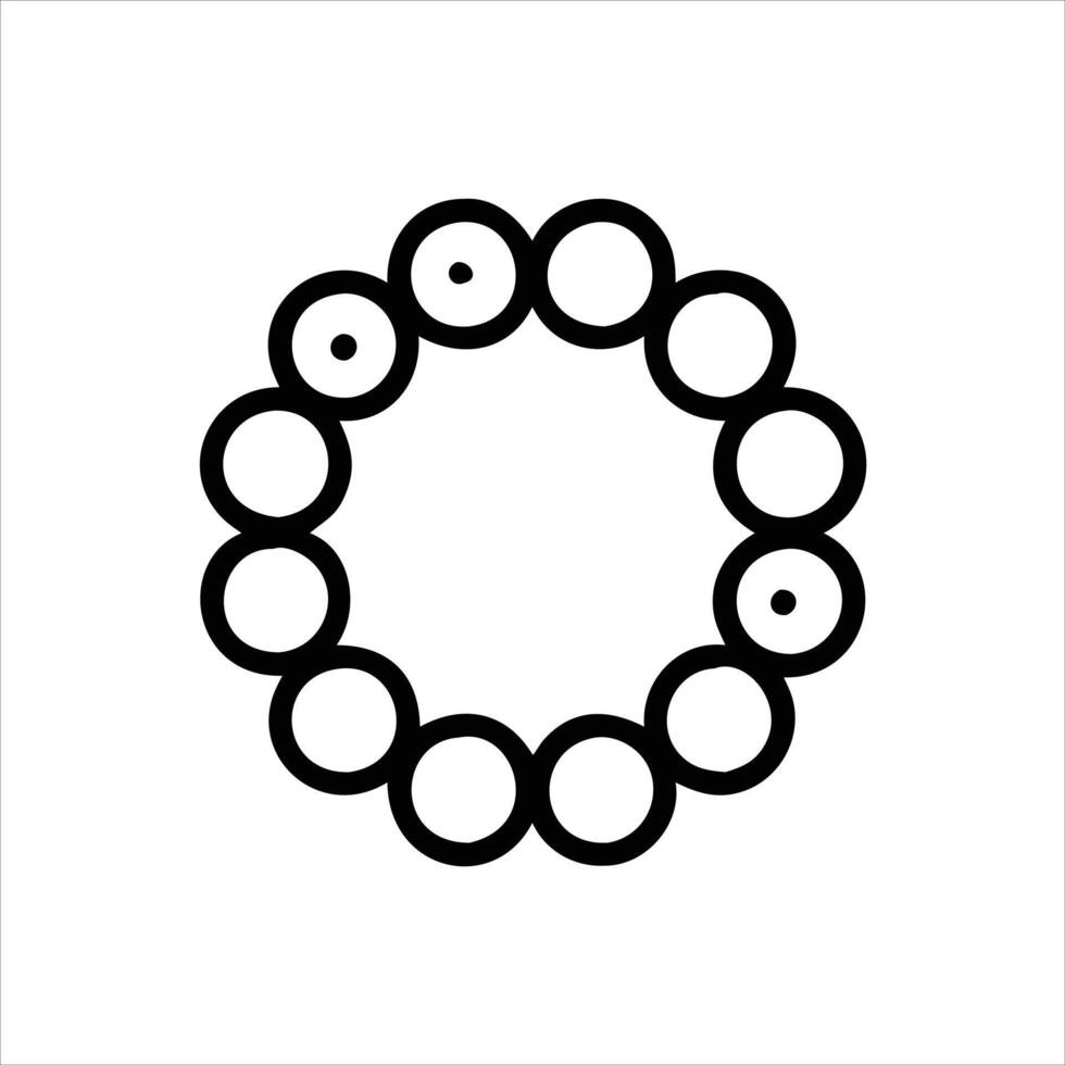 Beeds bracelets icon vector