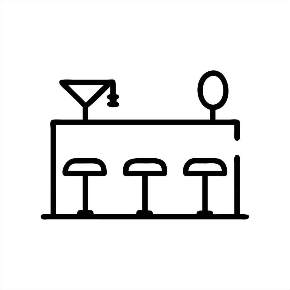 Bar icon concept vector