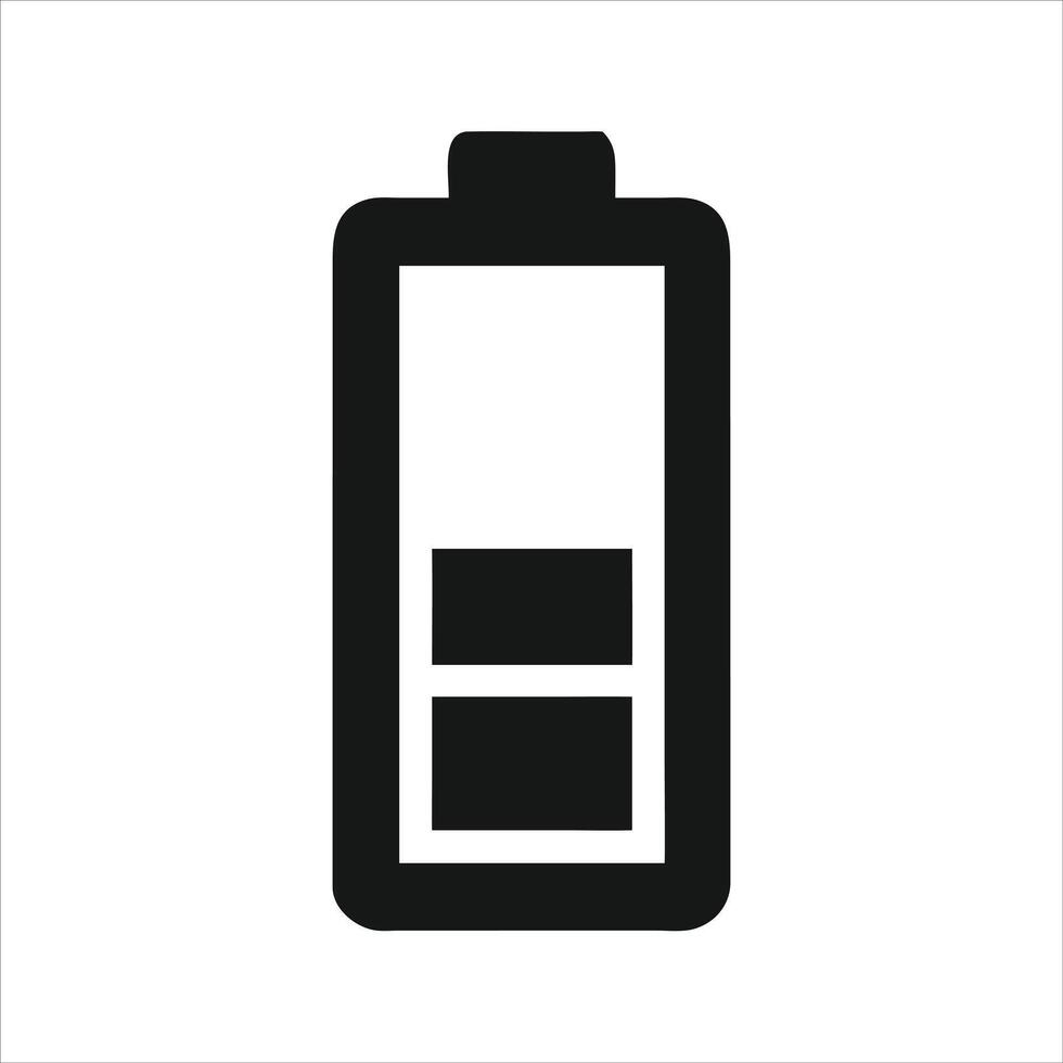 Drawing battery icon vector