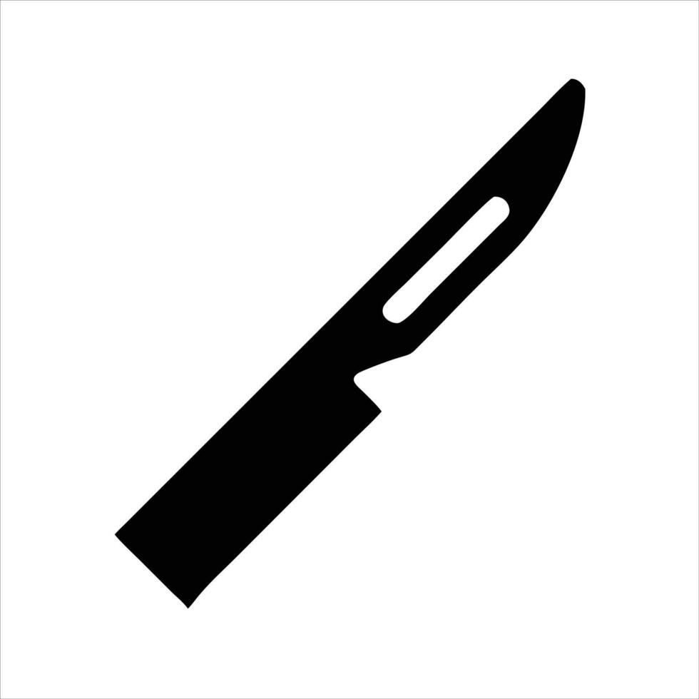 Knife icon design black and white vector