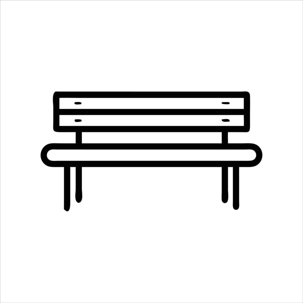 Bench icon design vector